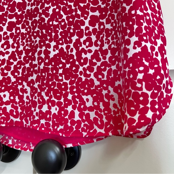 Loft Womens Sleeveless Layered Top in Pink/White, Size XSP - Picture 5 of 8